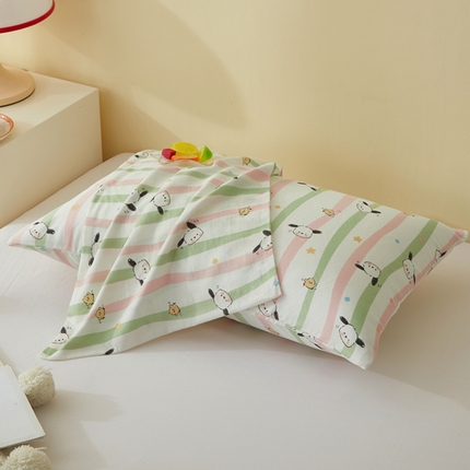 2025款A类母婴级全棉双层纱枕套_4032 精灵狗