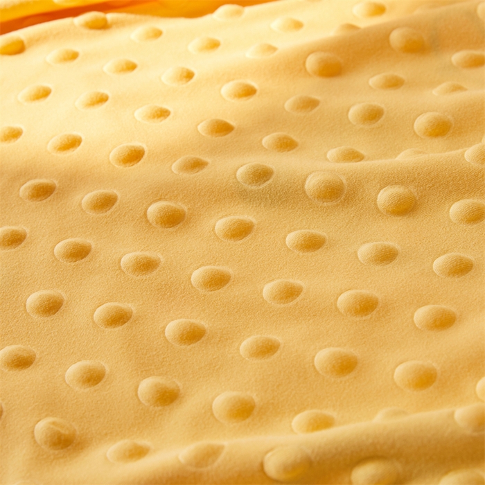 91家纺网 家纺一手货源 找家纺 艾佳宝贝 2025新款A类针织豆豆儿童多功能宿舍午睡安抚盖毯 爱心波点熊-盖毯