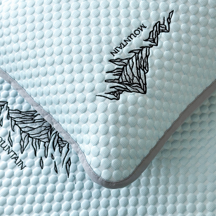 91家纺网 家纺一手货源 找家纺 澳梵家居 2025新款PE中分子A类凉感豆豆刺绣软凉席 冰川-水绿