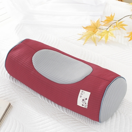温蔓2025新款TW韩式凹造型枕 暗红