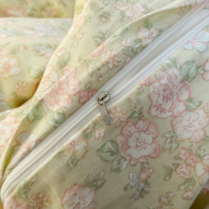 91家纺网 家纺一手货源 找家纺 塔塔家居  2025新款全棉纯棉双层纱被套单品单被套被套单件 茉香