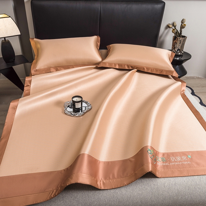 91家纺网 家纺一手货源 找家纺 （总）全季家居 2025新款5A加厚加密艾草碳光席冰丝席