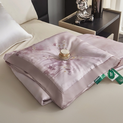 麦肯锡家居  2025新款天丝雪绒单夏被 花影