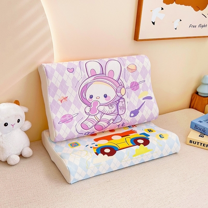 91家纺网 家纺一手货源 找家纺 （总）梵赫 2025新款全棉A类儿童针织棉记忆枕（可拆卸）