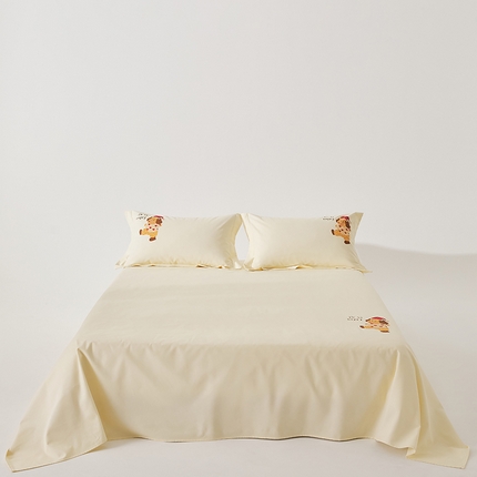 91家纺网 家纺一手货源 找家纺 8小时家纺 2025新款A类真全棉老粗布凉席三件套 yummy狗