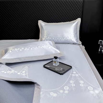 本希2025春夏新款可水洗冰丝席花漾数码印花法式系列 艾薇平席