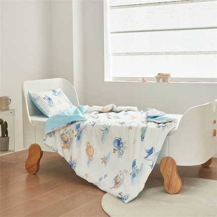 91家纺网 家纺一手货源 找家纺 （总）艾佳宝贝 2025A类儿童全棉多功能单被套可拆式夏被四季被子