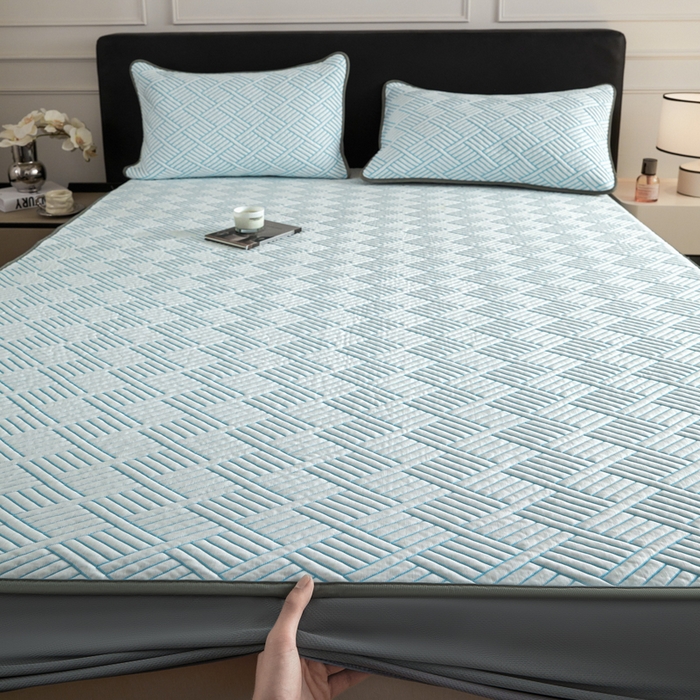 91家纺网 家纺一手货源 找家纺 （总）2025新款韩国外贸爆款加厚PE中分子凉感豆豆软席