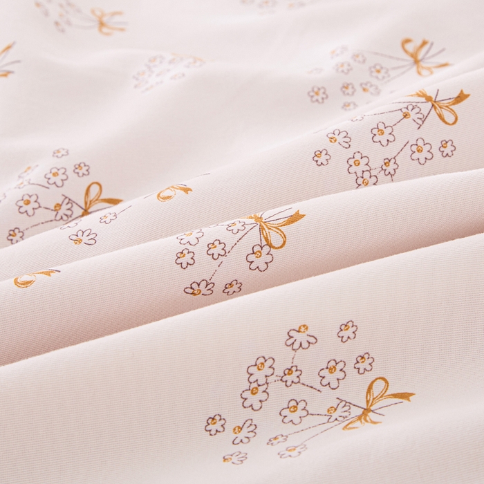 91家纺网 家纺一手货源 找家纺 蕾诺家纺 2025新款直播新款A类有氧提花云纱棉圆角吊边工艺四件套学生三件套 蒲公英