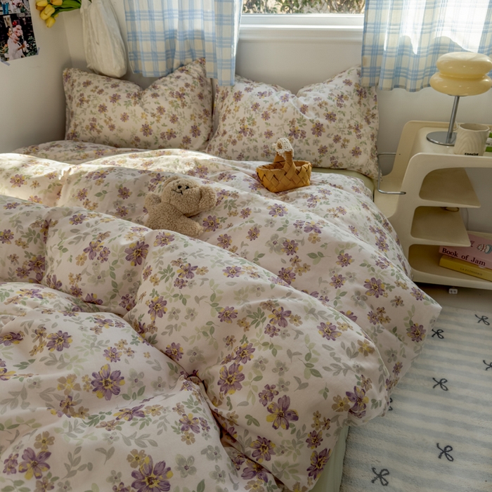 91家纺网 家纺一手货源 找家纺 （总）塔塔家居  2025新款全棉纯棉双层纱四件套