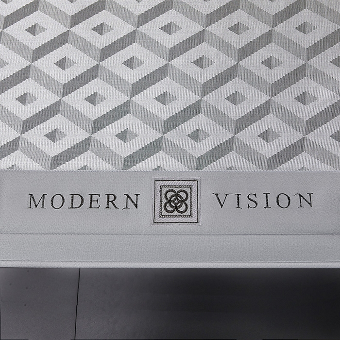 91家纺网 家纺一手货源 找家纺 全季家居 2025新款5A抗菌3D立体冰柔凉感冰丝席 格调-银灰 床笠款