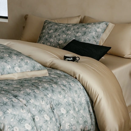 91家纺网 家纺一手货源 找家纺 （总）本制 2025新款水洗真丝印花四件套