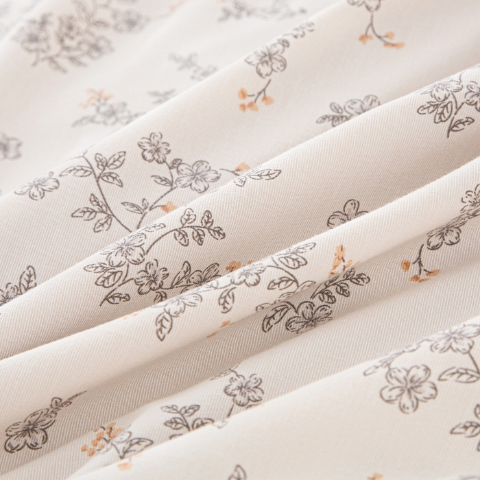 91家纺网 家纺一手货源 找家纺 蕾诺家纺 2025新款直播新款A类有氧提花云纱棉圆角吊边工艺四件套学生三件套 普罗旺斯