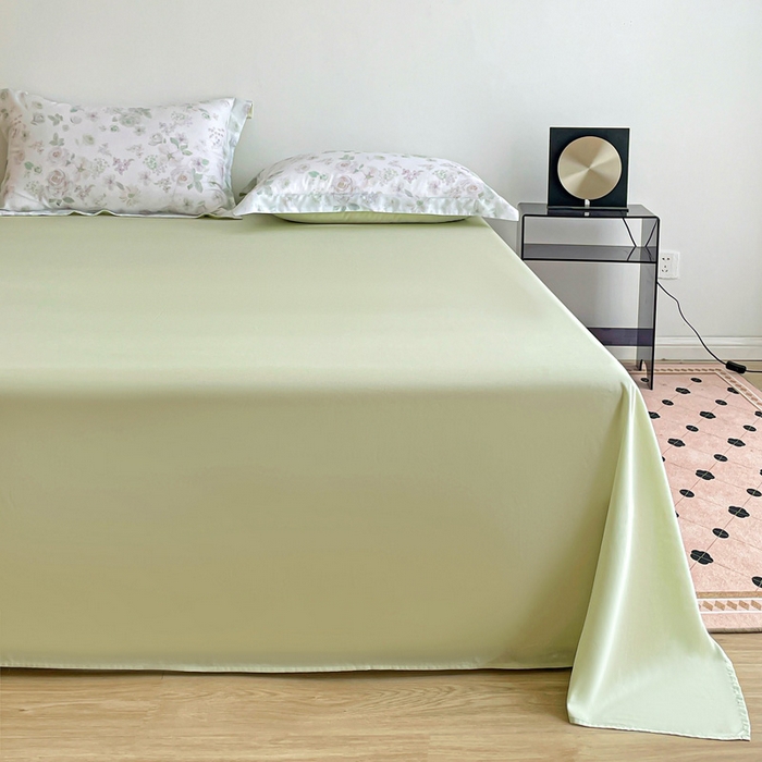 91家纺网 家纺一手货源 找家纺 棉生活家纺 2025新款天丝莱赛尔印花四件套 念池花