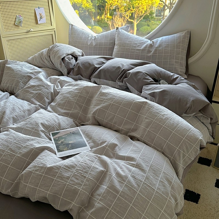 91家纺网 家纺一手货源 找家纺 （总）田野 2025新款全棉水洗棉提花锦绣系列四件套