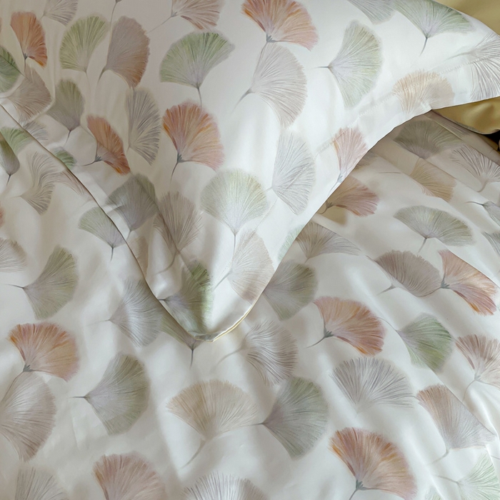 91家纺网 家纺一手货源 找家纺 棉生活家纺 2025新款天丝莱赛尔印花四件套 林间秘信