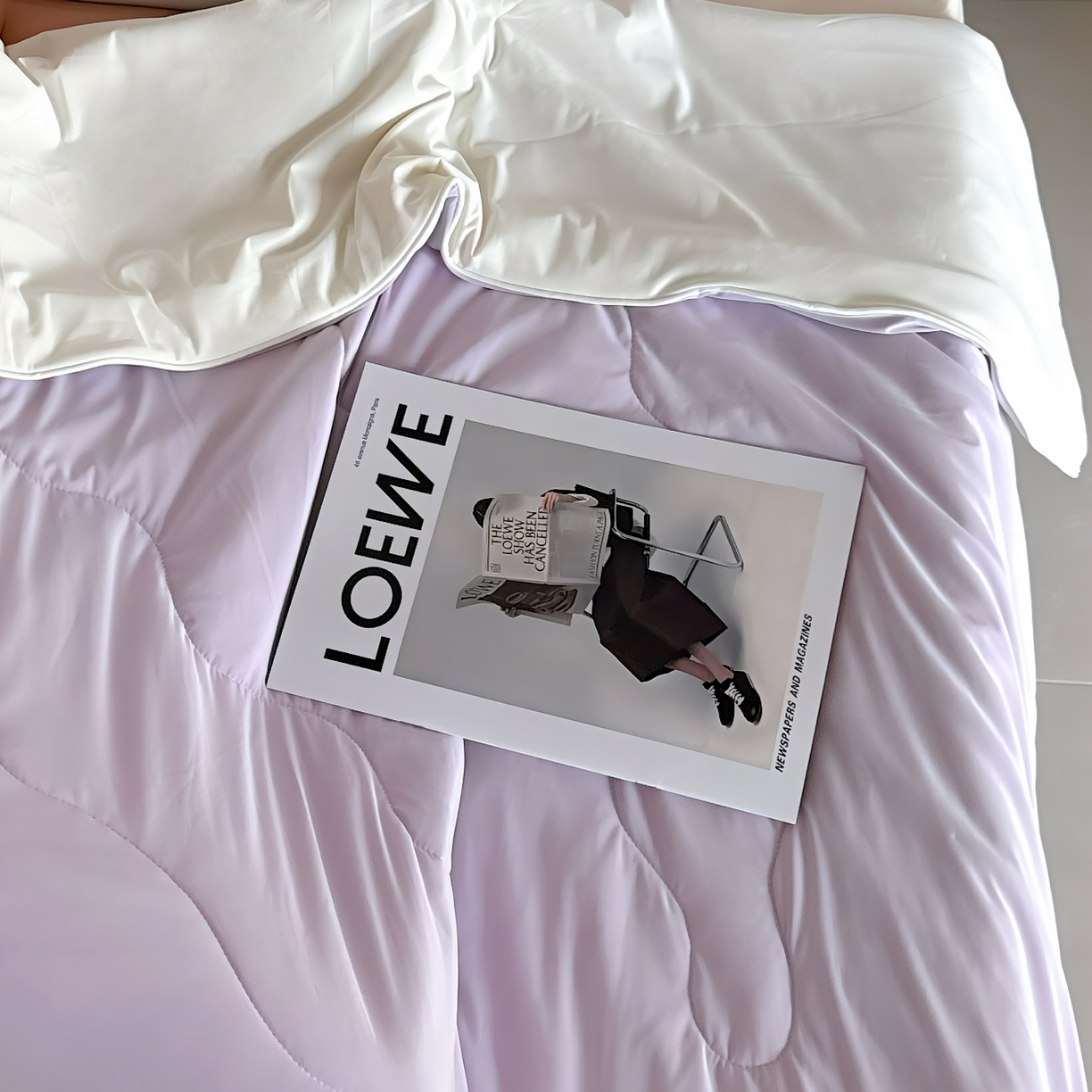 91家纺网 家纺一手货源 找家纺 兜米 2025夏季玻尿酸凉感冰皮被夏凉被空调被 紫色拼米黄