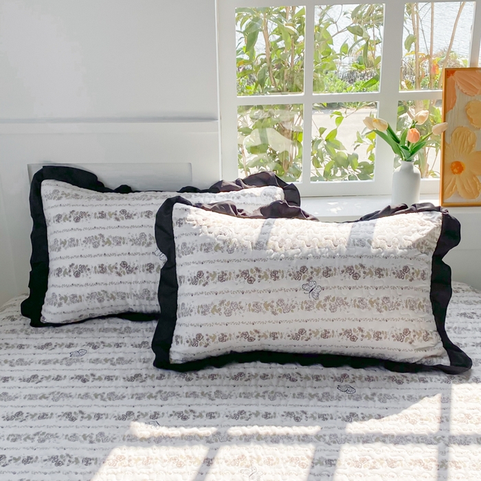 91家纺网 家纺一手货源 找家纺 佳品居 2025新款赫本风床盖四件套 赫本风-花香