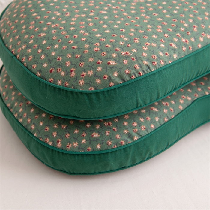 91家纺网 家纺一手货源 找家纺 大熊枕芯 2025新款熊猫全棉碎花荞麦枕 熊猫荞麦枕-绿