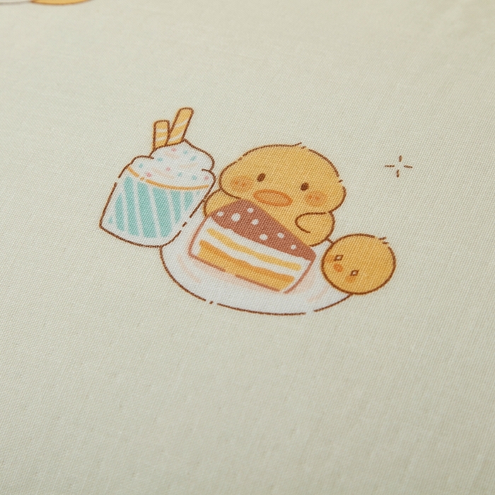 91家纺网 家纺一手货源 找家纺 2025款A类母婴级全棉双层纱枕套_4032 小黄鸭