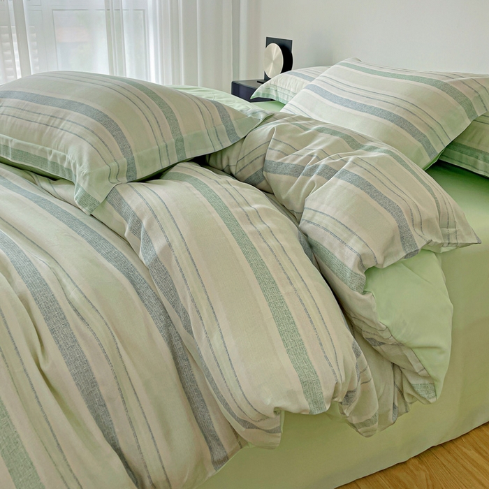 91家纺网 家纺一手货源 找家纺 棉生活家纺 2025新款天丝莱赛尔印花四件套 夏遇柠檬