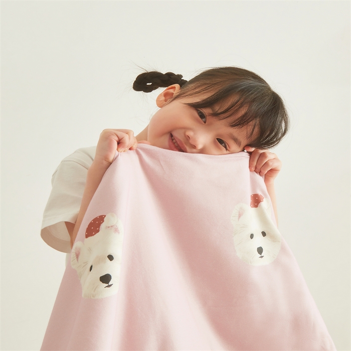 91家纺网 家纺一手货源 找家纺 艾佳宝贝 2025A类儿童全棉多功能单被套可拆式夏被四季被子 乖萌小狗