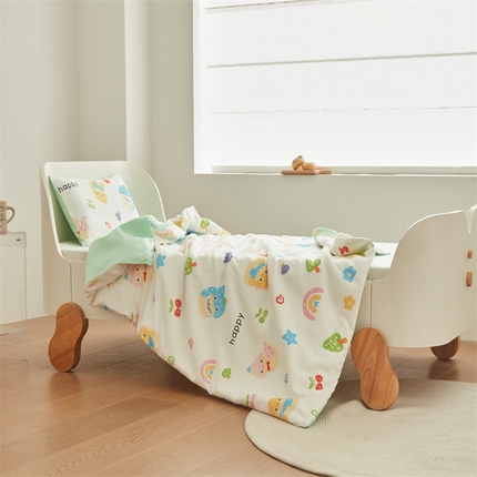 艾佳宝贝 2025A类儿童全棉多功能单被套可拆式夏被四季被子 贪吃蛇