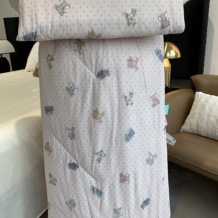 91家纺网 家纺一手货源 找家纺 （总）奈萝家纺 2025新款冰皮凉感丝夏被空调被