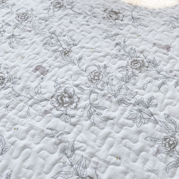 91家纺网 家纺一手货源 找家纺 佳品居 2025新款赫本风床盖四件套 赫本风-玫瑰花园