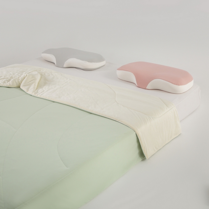 91家纺网 家纺一手货源 找家纺 锦禾穗 2025新款高克重双面锦氨凉感冰菓裸感被 豆蔻绿