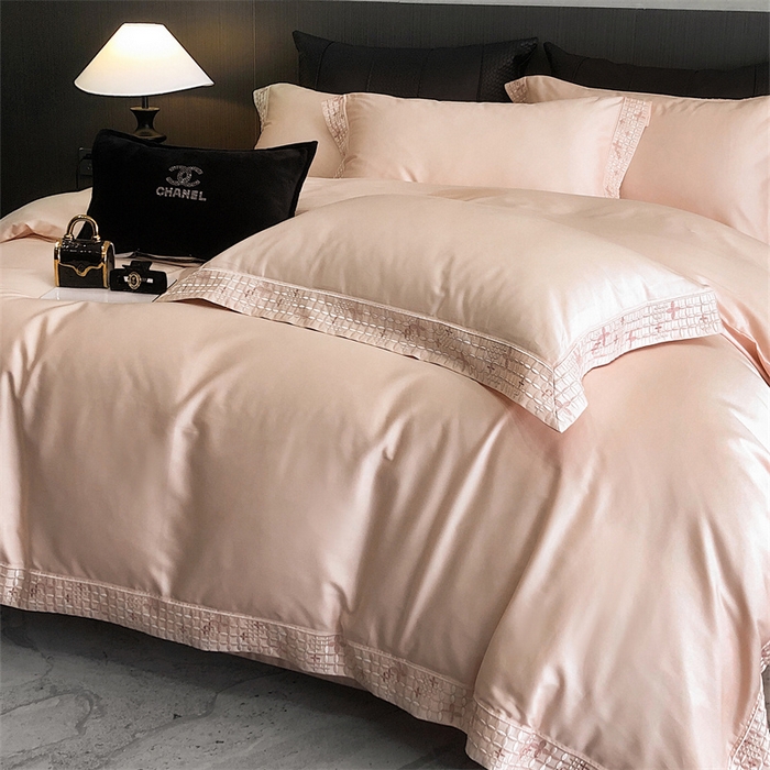 91家纺网 家纺一手货源 找家纺 保罗圣迪奥 2025新款简约款全棉长绒棉四件套—星阑 星阑-玉色