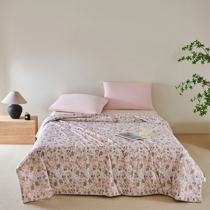 巴宝路 2025新款一触即凉抗菌防螨印花凉感夏被夏凉被空调被 繁花