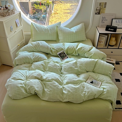 91家纺网 家纺一手货源 找家纺 （总）田野 2025新款全棉水洗棉提花锦绣系列四件套