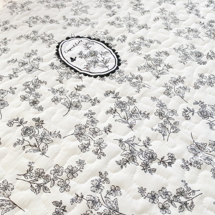 91家纺网 家纺一手货源 找家纺 佳品居 2025新款赫本风床盖四件套 赫本风-澜音花香