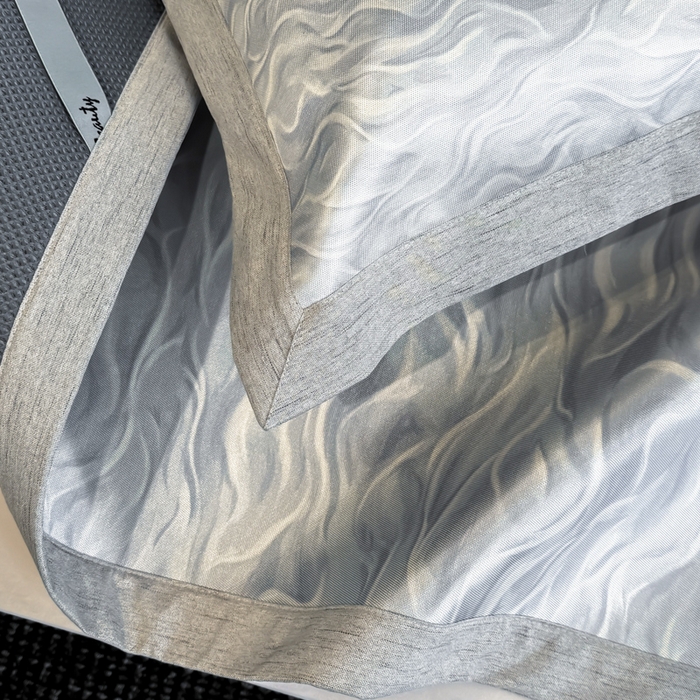 91家纺网 家纺一手货源 找家纺 本希2025春夏新款可水洗冰丝席花漾数码印花法式系列 雨文平席