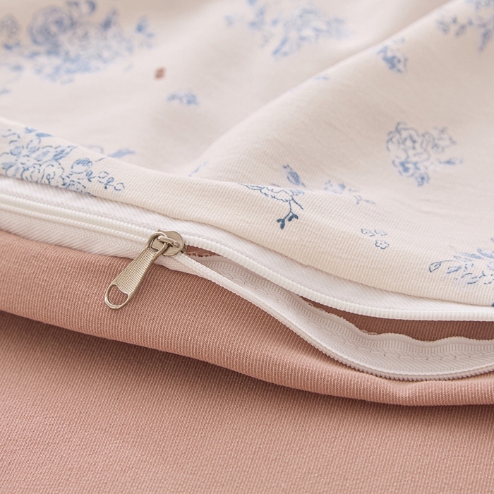 91家纺网 家纺一手货源 找家纺 蕾诺家纺 2025新款直播新款A类有氧提花云纱棉圆角吊边工艺四件套学生三件套 兰亭