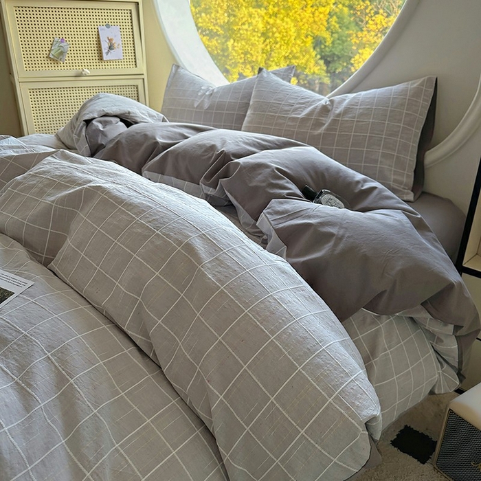 91家纺网 家纺一手货源 找家纺 （总）田野 2025新款全棉水洗棉提花锦绣系列四件套