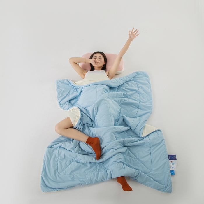 91家纺网 家纺一手货源 找家纺 （总）锦禾穗 2025新款高克重双面锦氨凉感冰菓裸感被