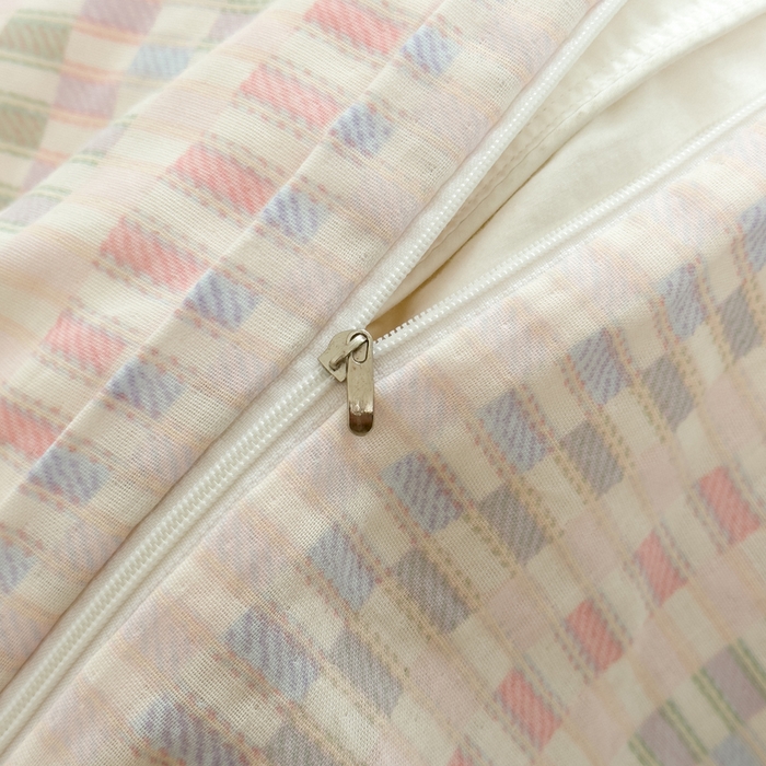 91家纺网 家纺一手货源 找家纺 塔塔家居  2025新款全棉纯棉双层纱四件套 多彩