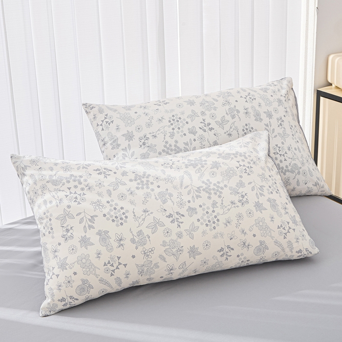 91家纺网 家纺一手货源 找家纺 蕾诺家纺 2025新款直播新款A类有氧提花云纱棉圆角吊边工艺四件套学生三件套 墨染芳华