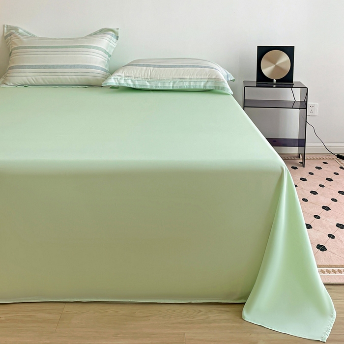 91家纺网 家纺一手货源 找家纺 棉生活家纺 2025新款天丝莱赛尔印花四件套 夏遇柠檬