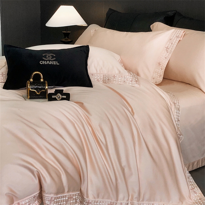 91家纺网 家纺一手货源 找家纺 保罗圣迪奥 2025新款简约款全棉长绒棉四件套—星阑 星阑-玉色