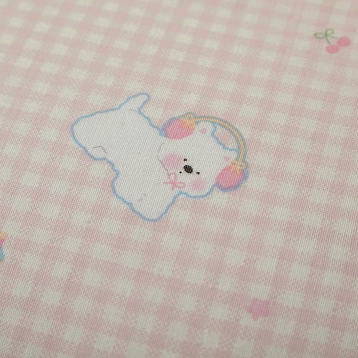 91家纺网 家纺一手货源 找家纺 2025款A类母婴级全棉双层纱枕套_4032 格子狗粉