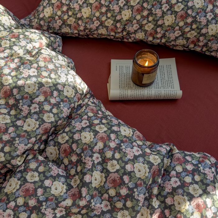 91家纺网 家纺一手货源 找家纺 塔塔家居  2025新款全棉纯棉双层纱床单床笠单品 如愿芳华