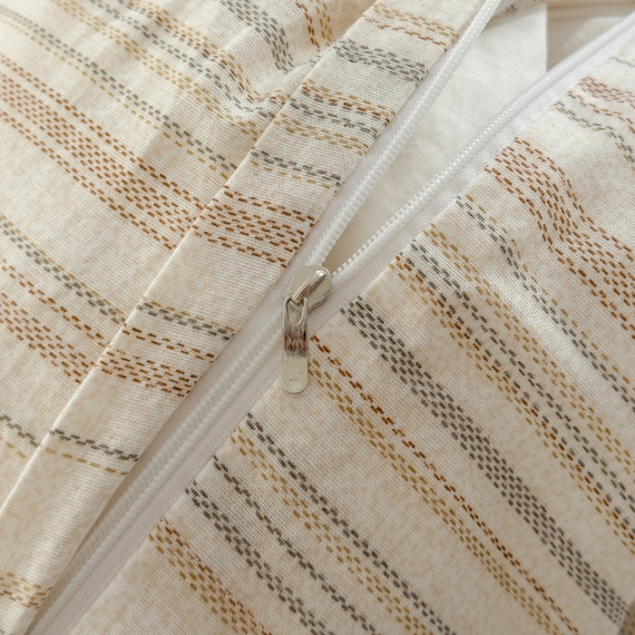 91家纺网 家纺一手货源 找家纺 塔塔家居  2025新款全棉纯棉双层纱被套单品单被套被套单件 摩卡