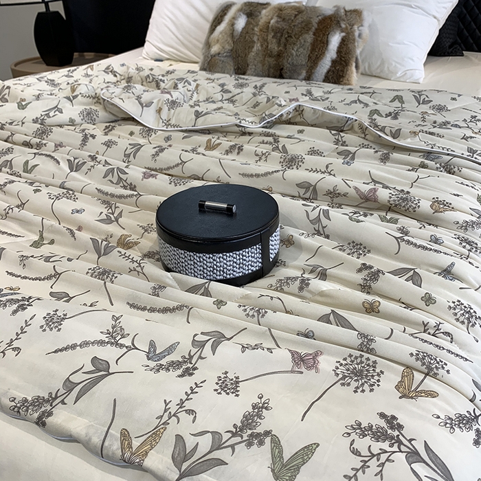 91家纺网 家纺一手货源 找家纺 （总）奈萝家纺 2025新款冰皮凉感丝夏被空调被