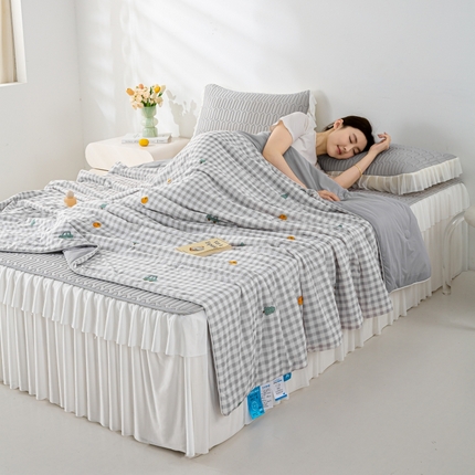 91家纺网 家纺一手货源 找家纺 （总）2025新款直播新款凉感丝超柔印花夏凉被