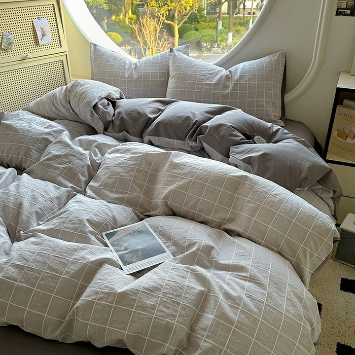 91家纺网 家纺一手货源 找家纺 （总）田野 2025新款全棉水洗棉提花锦绣系列四件套