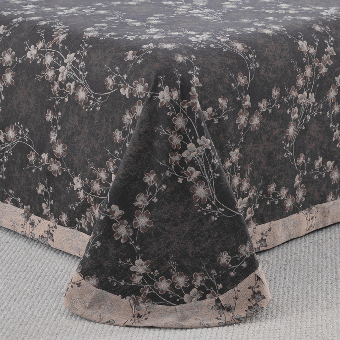 91家纺网 家纺一手货源 找家纺 2025新款全棉色织双层纱纽扣款四件套 织梦-水墨