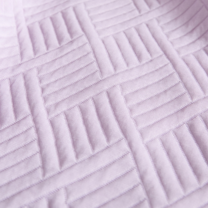 91家纺网 家纺一手货源 找家纺 2025新款韩国外贸爆款加厚PE中分子凉感豆豆软席 时空紫-床席款